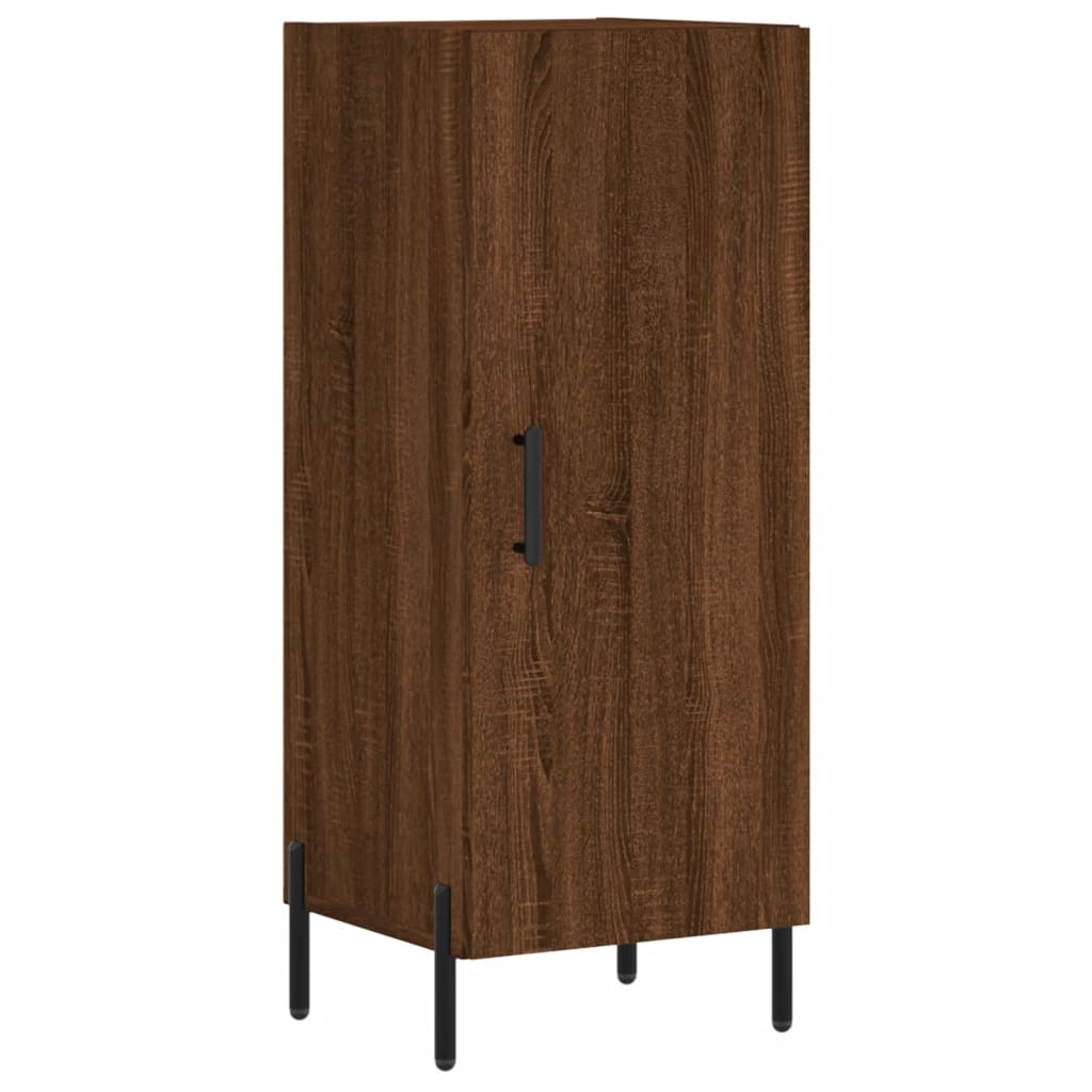 Sideboard Braun Eichen-Optik 34,5x34x90 cm Holzwerkstoff