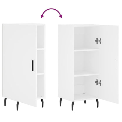 Skænk Hvid 34,5x34x90 cm Træ Materiale