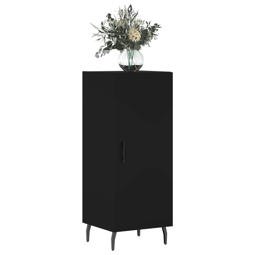 Skænk Sort 34,5x34x90 cm Træ Materiale