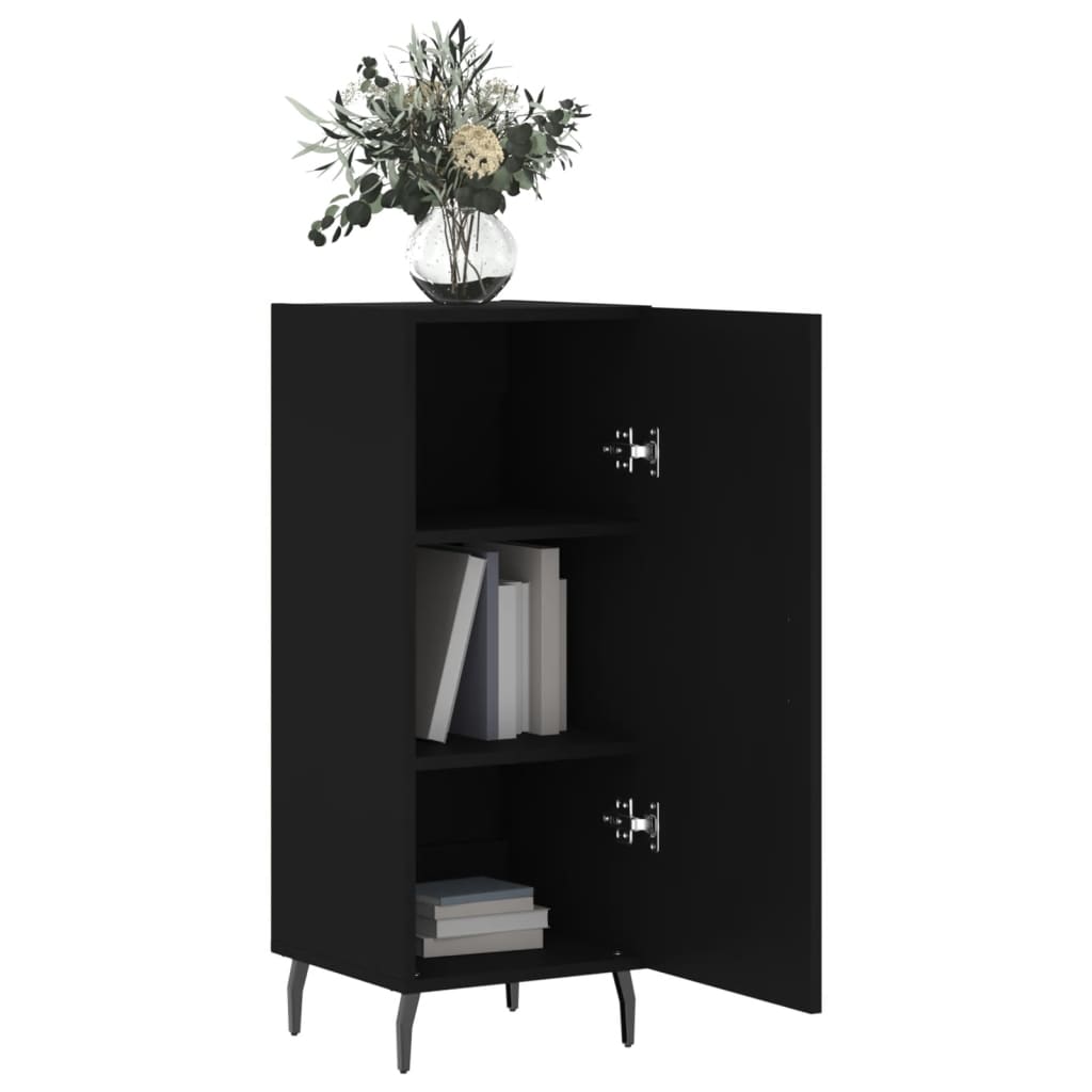 Skænk Sort 34,5x34x90 cm Træ Materiale