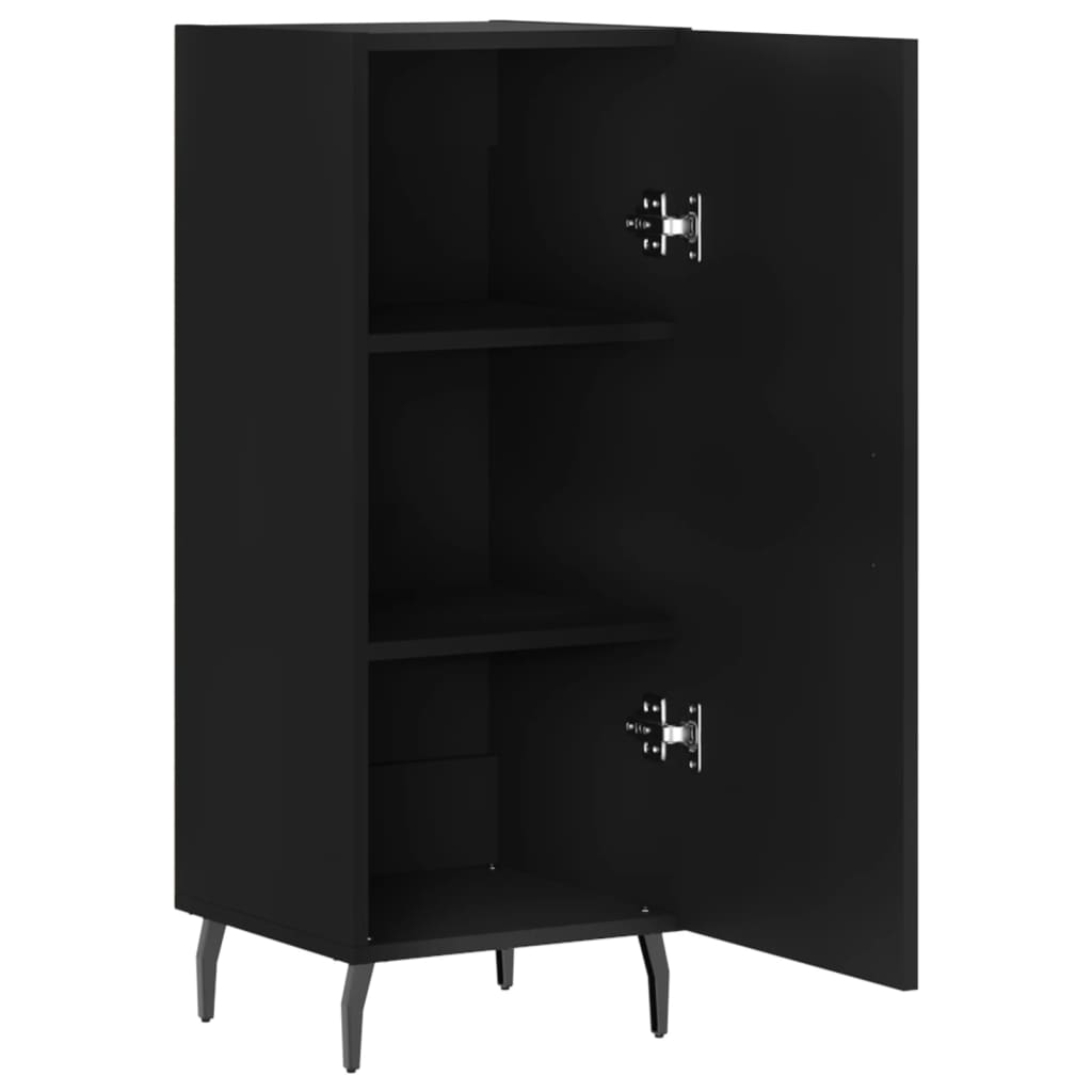 Skænk Sort 34,5x34x90 cm Træ Materiale