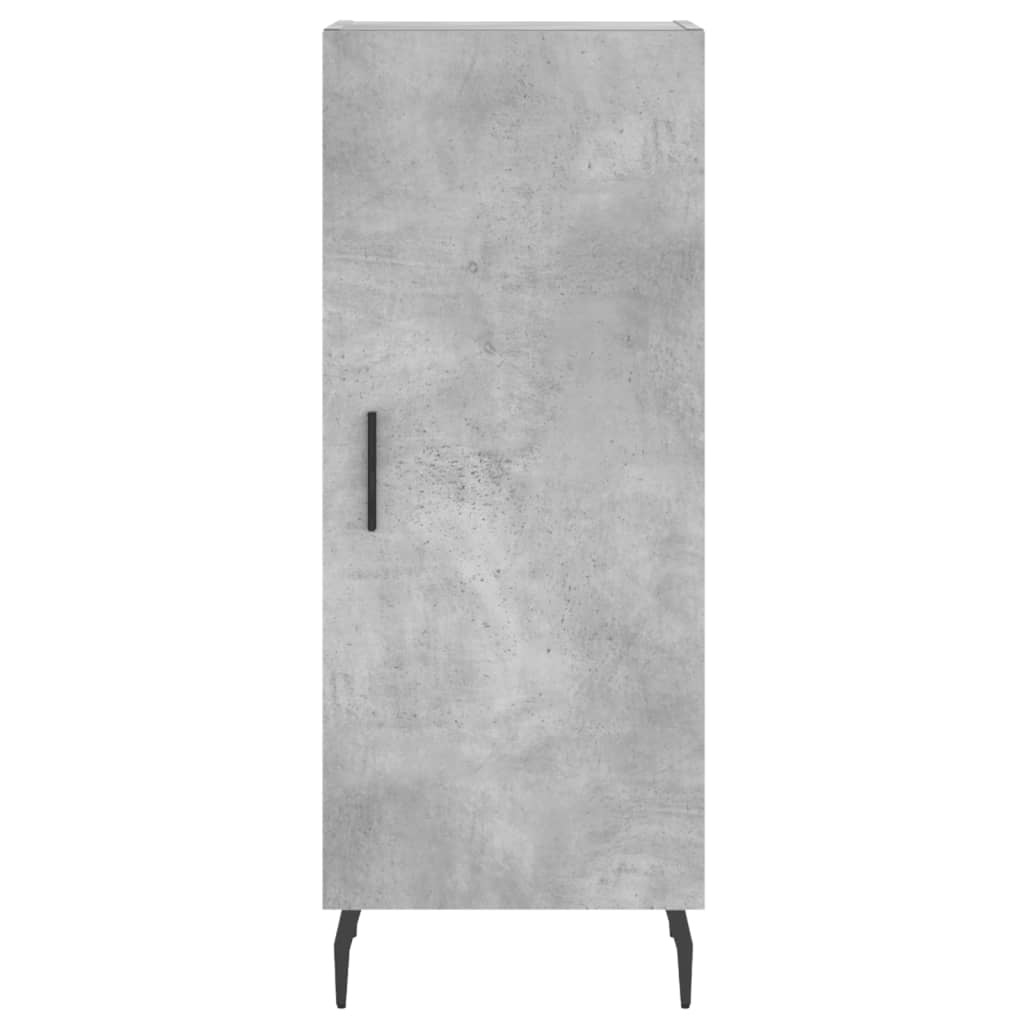 Skænk Beton Grå 34,5x34x90 cm Træ Materiale
