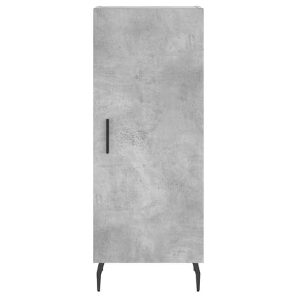 Skænk Beton Grå 34,5x34x90 cm Træ Materiale