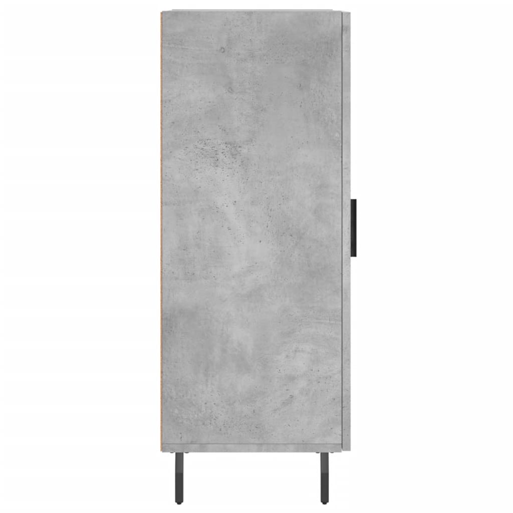 Skænk Beton Grå 34,5x34x90 cm Træ Materiale