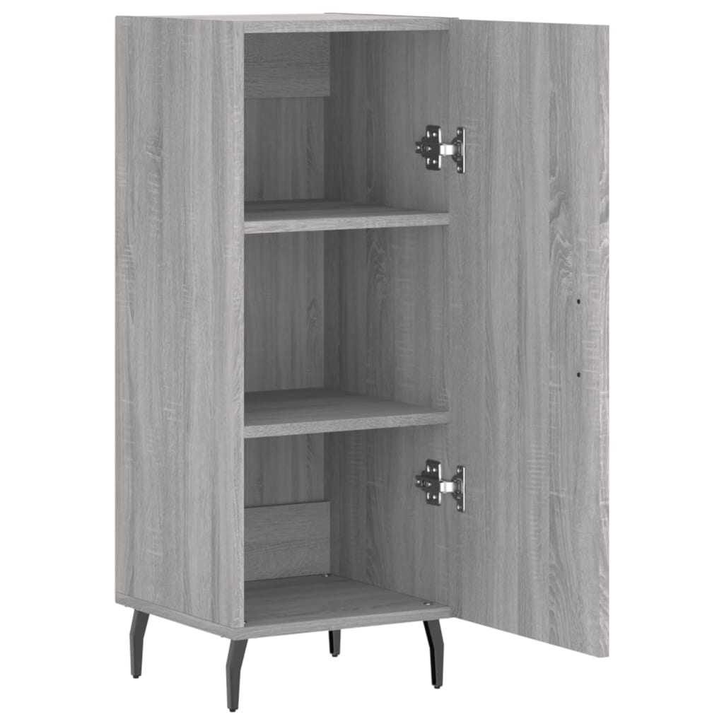 Sideboard Grau Sonoma 34,5x34x90 cm Holzwerkstoff