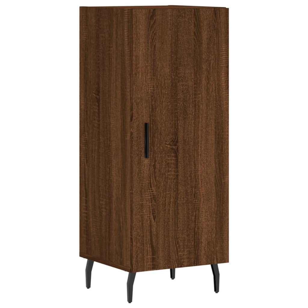Sideboard Braun Eichen-Optik 34,5x34x90 cm Holzwerkstoff