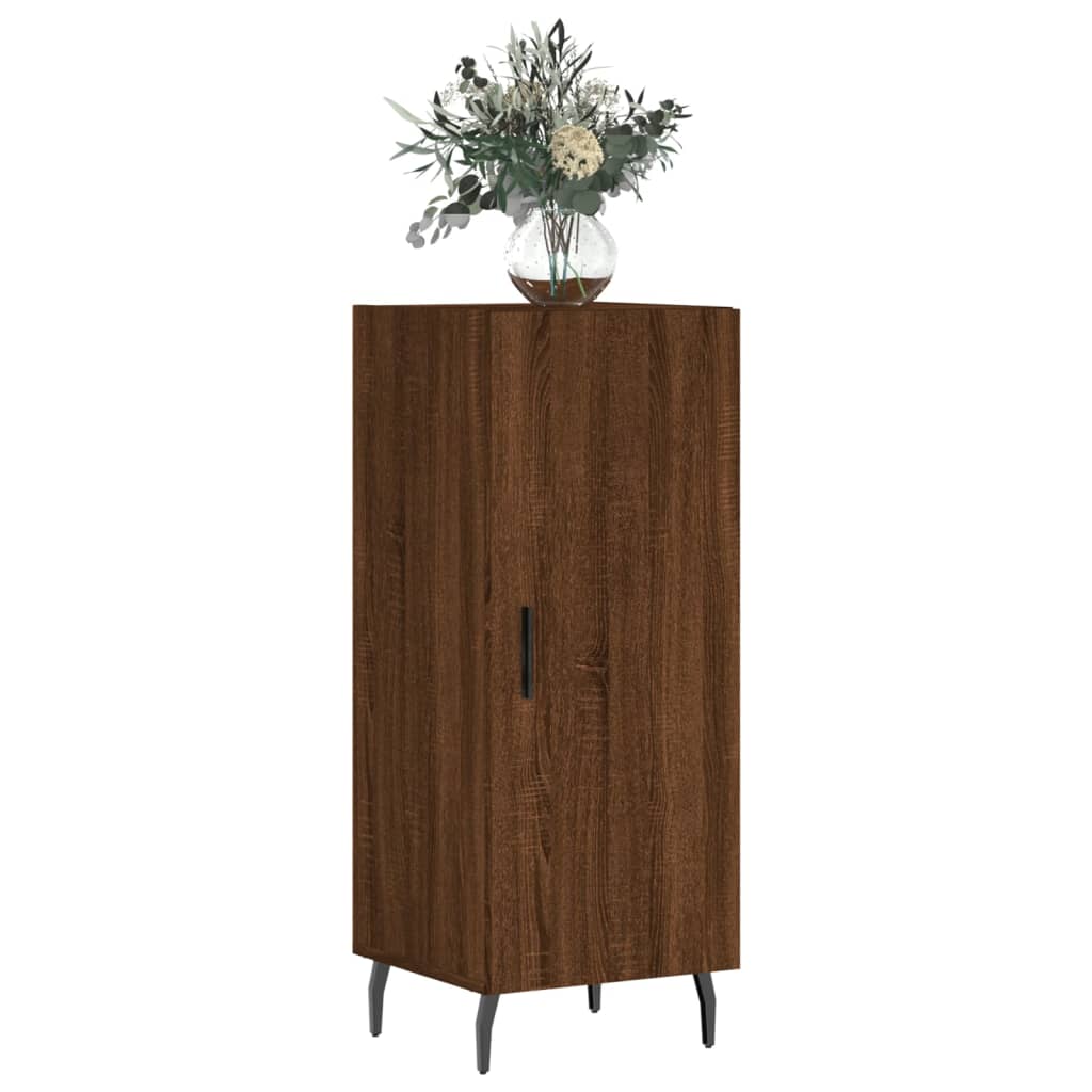 Sideboard Braun Eichen-Optik 34,5x34x90 cm Holzwerkstoff