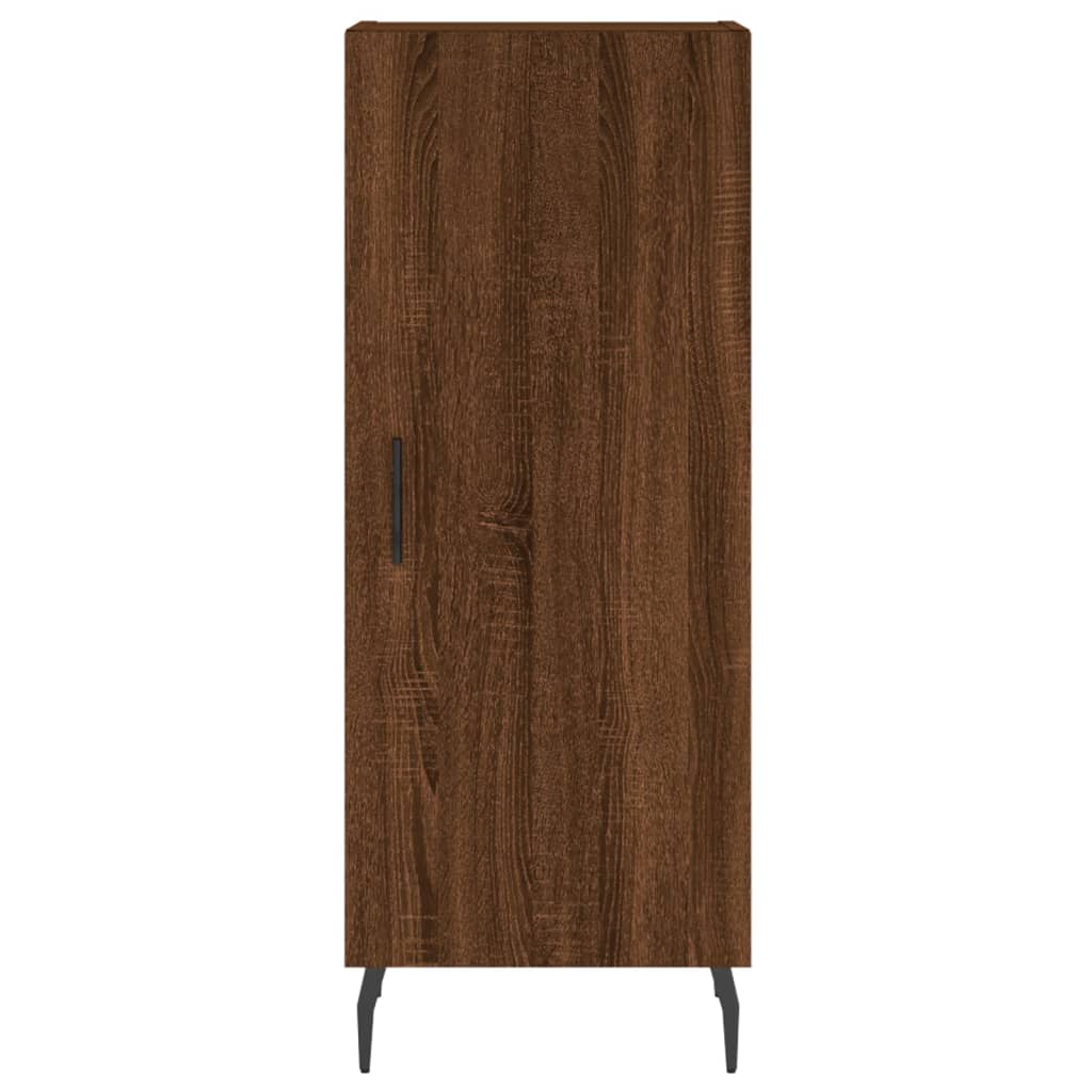 Sideboard Braun Eichen-Optik 34,5x34x90 cm Holzwerkstoff