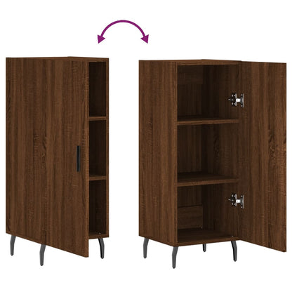 Sideboard Braun Eichen-Optik 34,5x34x90 cm Holzwerkstoff
