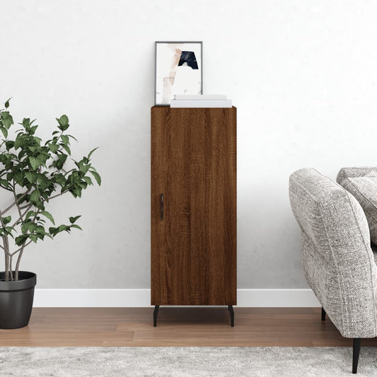 Sideboard Braun Eichen-Optik 34,5x34x90 cm Holzwerkstoff