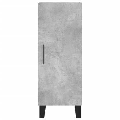 Skænk Beton Grå 34,5x34x90 cm Træ Materiale
