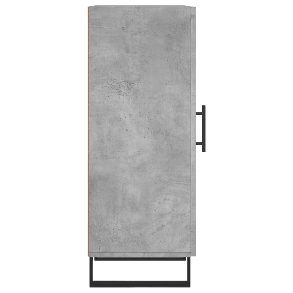 Skænk Beton Grå 34,5x34x90 cm Træ Materiale