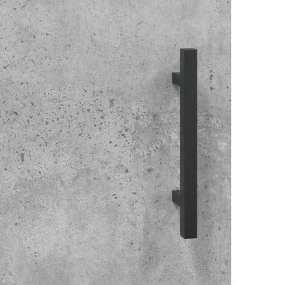 Skænk Beton Grå 34,5x34x90 cm Træ Materiale