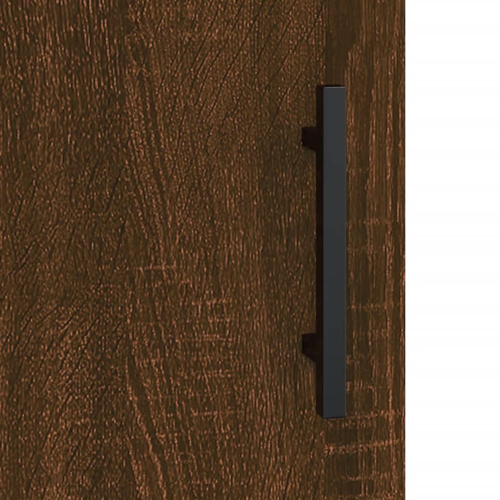 Sideboard Braun Eichen-Optik 34,5x34x90 cm Holzwerkstoff