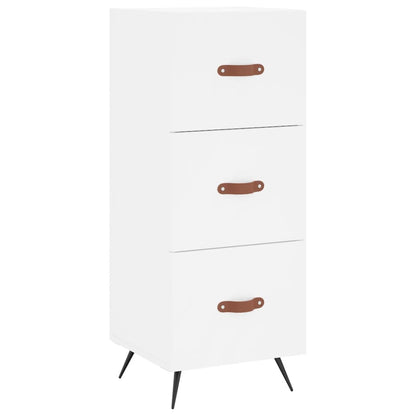 Skænk Hvid 34,5x34x90 cm Træ Materiale