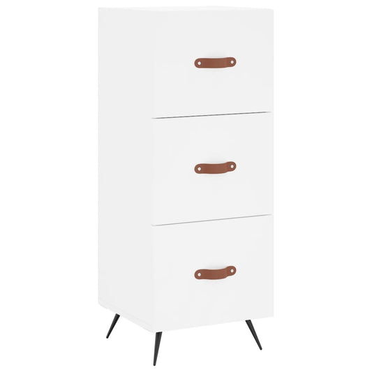 Skænk Hvid 34,5x34x90 cm Træ Materiale