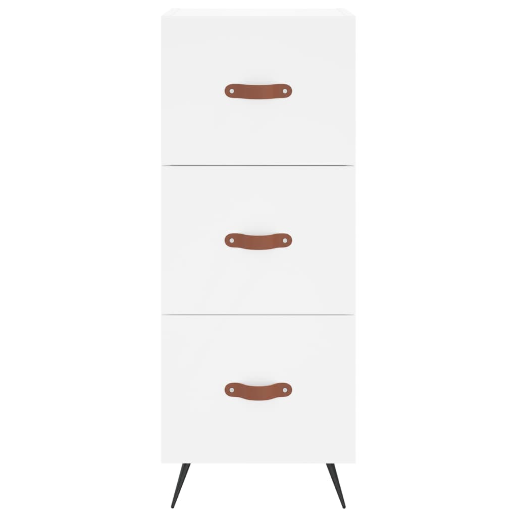Skænk Hvid 34,5x34x90 cm Træ Materiale