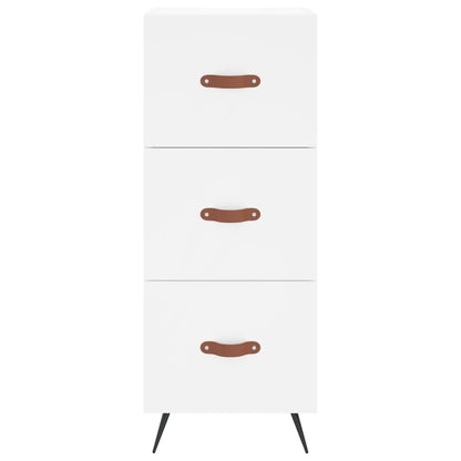 Skænk Hvid 34,5x34x90 cm Træ Materiale