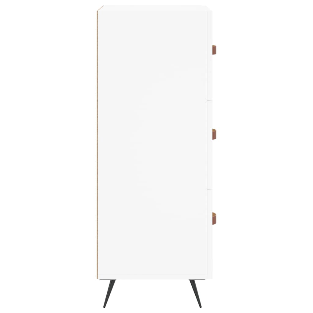 Skænk Hvid 34,5x34x90 cm Træ Materiale