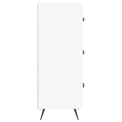 Skænk Hvid 34,5x34x90 cm Træ Materiale