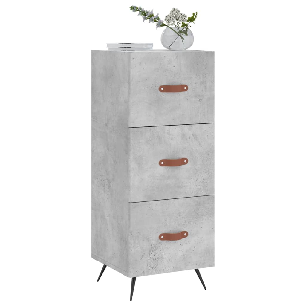 Sideboard Betongrau 34,5x34x90 cm Holzwerkstoff