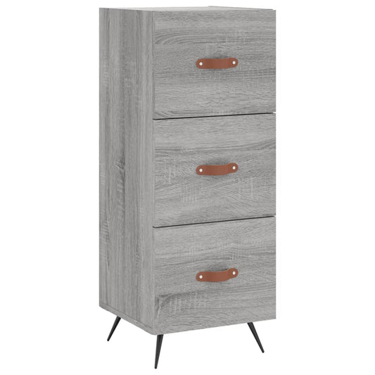 Skænk Grå Sonoma 34,5x34x90 cm Træmateriale