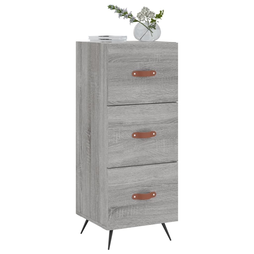 Skænk Grå Sonoma 34,5x34x90 cm Træmateriale
