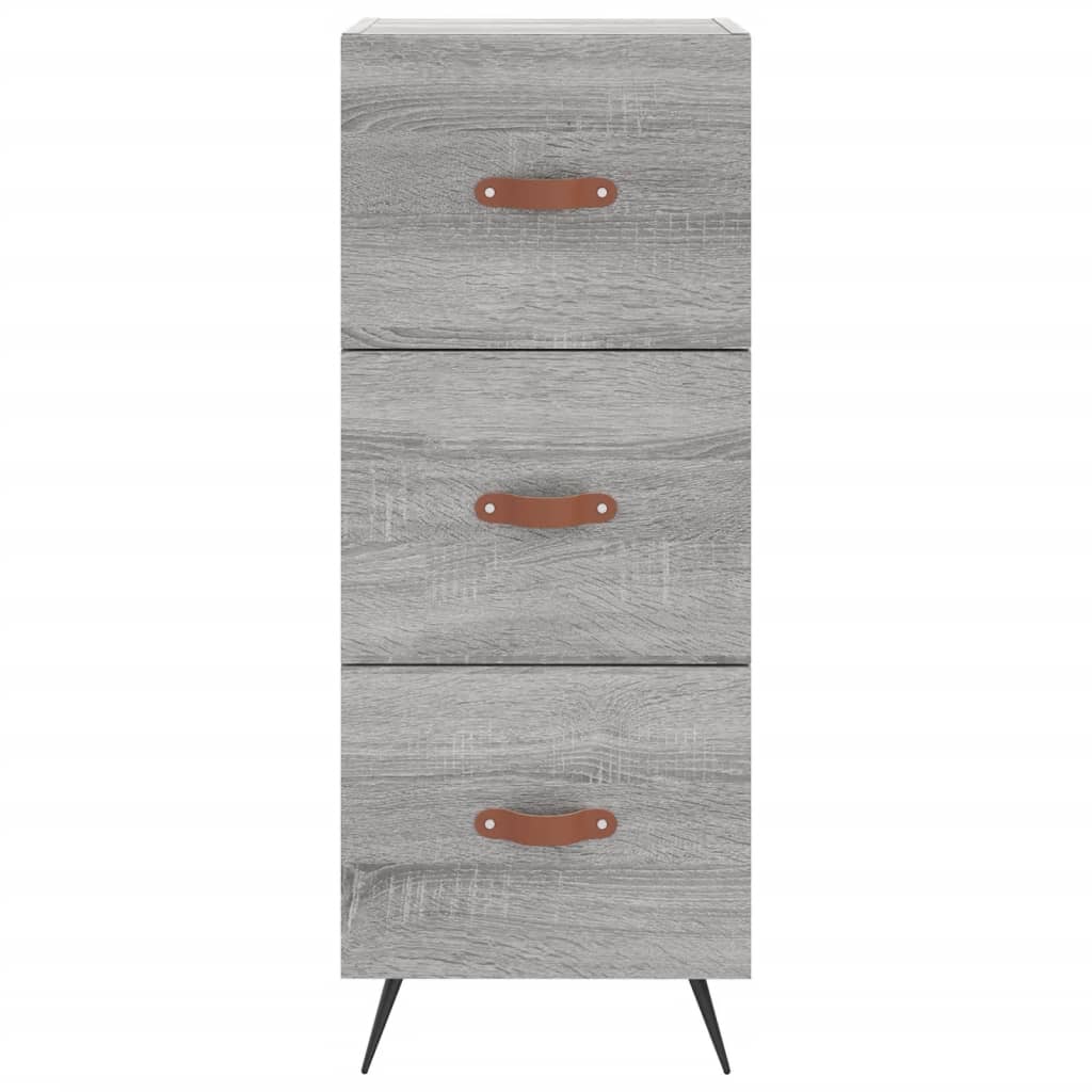 Skænk Grå Sonoma 34,5x34x90 cm Træmateriale