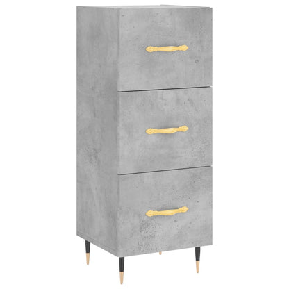 Sideboard Betongrau 34,5x34x90 cm Holzwerkstoff