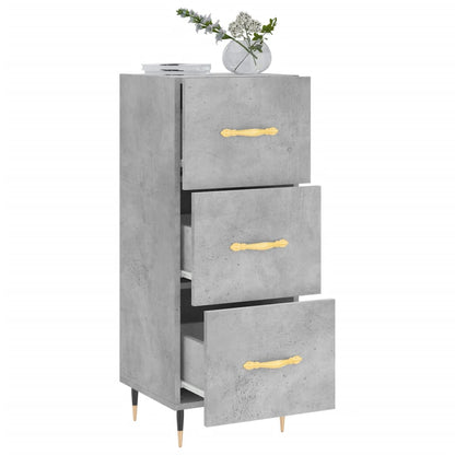 Sideboard Betongrau 34,5x34x90 cm Holzwerkstoff