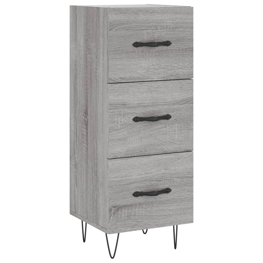 Skænk Grå Sonoma 34,5x34x90 cm Træmateriale
