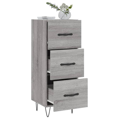 Skænk Grå Sonoma 34,5x34x90 cm Træmateriale