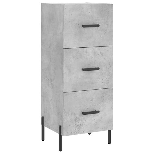 Sideboard Betongrau 34,5x34x90 cm Holzwerkstoff
