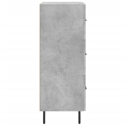 Sideboard Betongrau 34,5x34x90 cm Holzwerkstoff