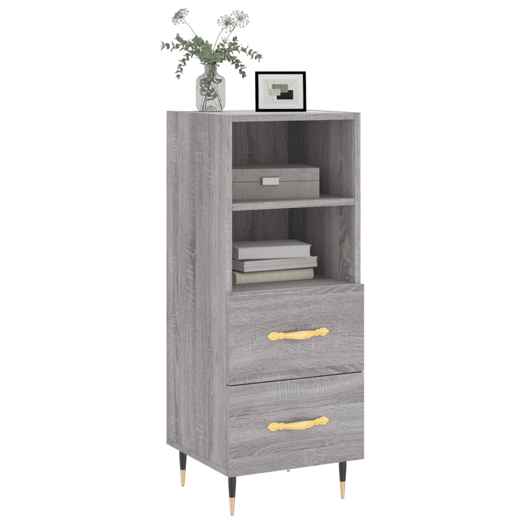Sideboard Grau Sonoma 34,5x34x90 cm Holzwerkstoff