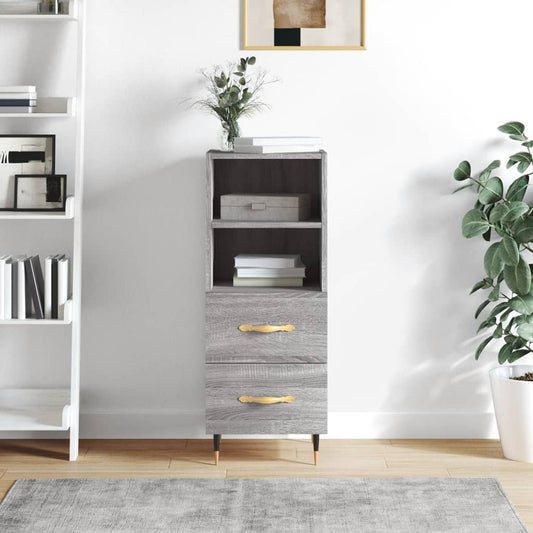 Sideboard Grau Sonoma 34,5x34x90 cm Holzwerkstoff