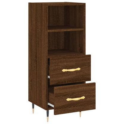 Sideboard Braun Eichen-Optik 34,5x34x90 cm Holzwerkstoff