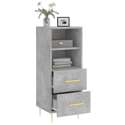 Sideboard Betongrau 34,5x34x90 cm Holzwerkstoff