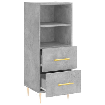 Sideboard Betongrau 34,5x34x90 cm Holzwerkstoff