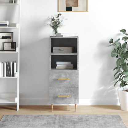 Sideboard Betongrau 34,5x34x90 cm Holzwerkstoff