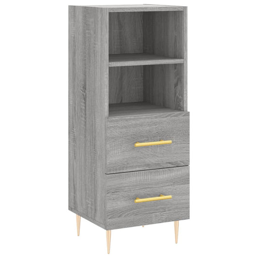 Sideboard Grau Sonoma 34,5x34x90 cm Holzwerkstoff