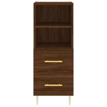 Sideboard Braun Eichen-Optik 34,5x34x90 cm Holzwerkstoff