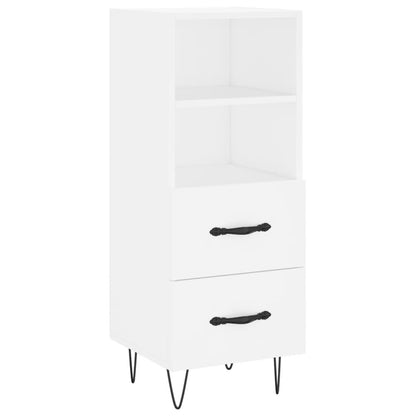 Skænk Hvid 34,5x34x90 cm Træ Materiale