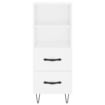Skænk Hvid 34,5x34x90 cm Træ Materiale