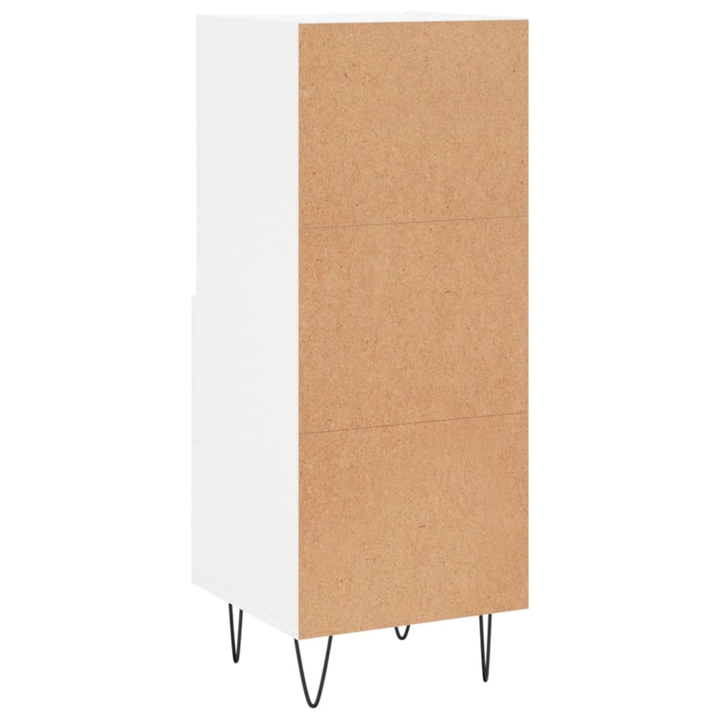 Skænk Hvid 34,5x34x90 cm Træ Materiale