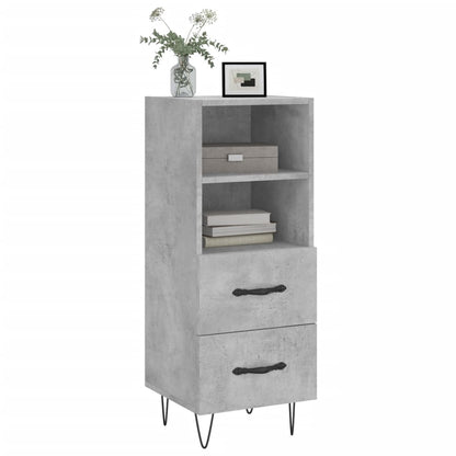 Sideboard Betongrau 34,5x34x90 cm Holzwerkstoff