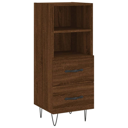 Sideboard Braun Eichen-Optik 34,5x34x90 cm Holzwerkstoff