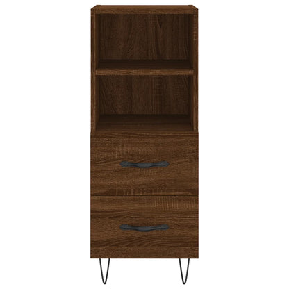 Sideboard Braun Eichen-Optik 34,5x34x90 cm Holzwerkstoff