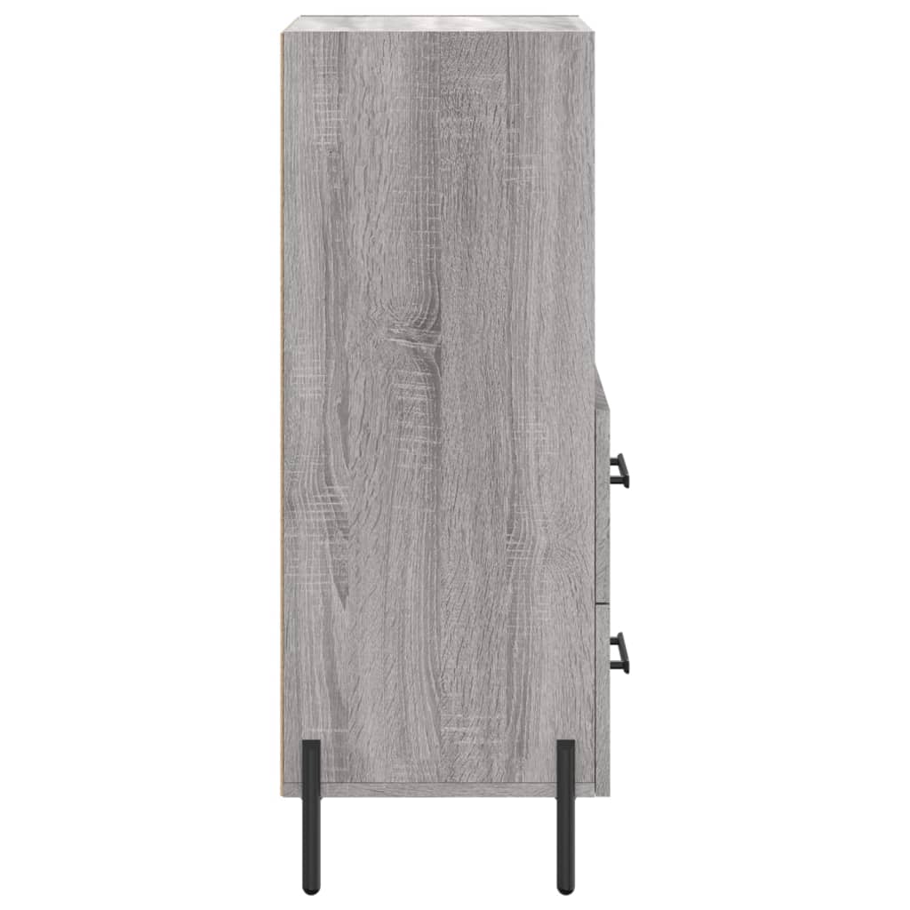 Sideboard Grau Sonoma 34,5x34x90 cm Holzwerkstoff