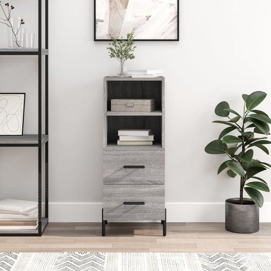 Sideboard Grau Sonoma 34,5x34x90 cm Holzwerkstoff